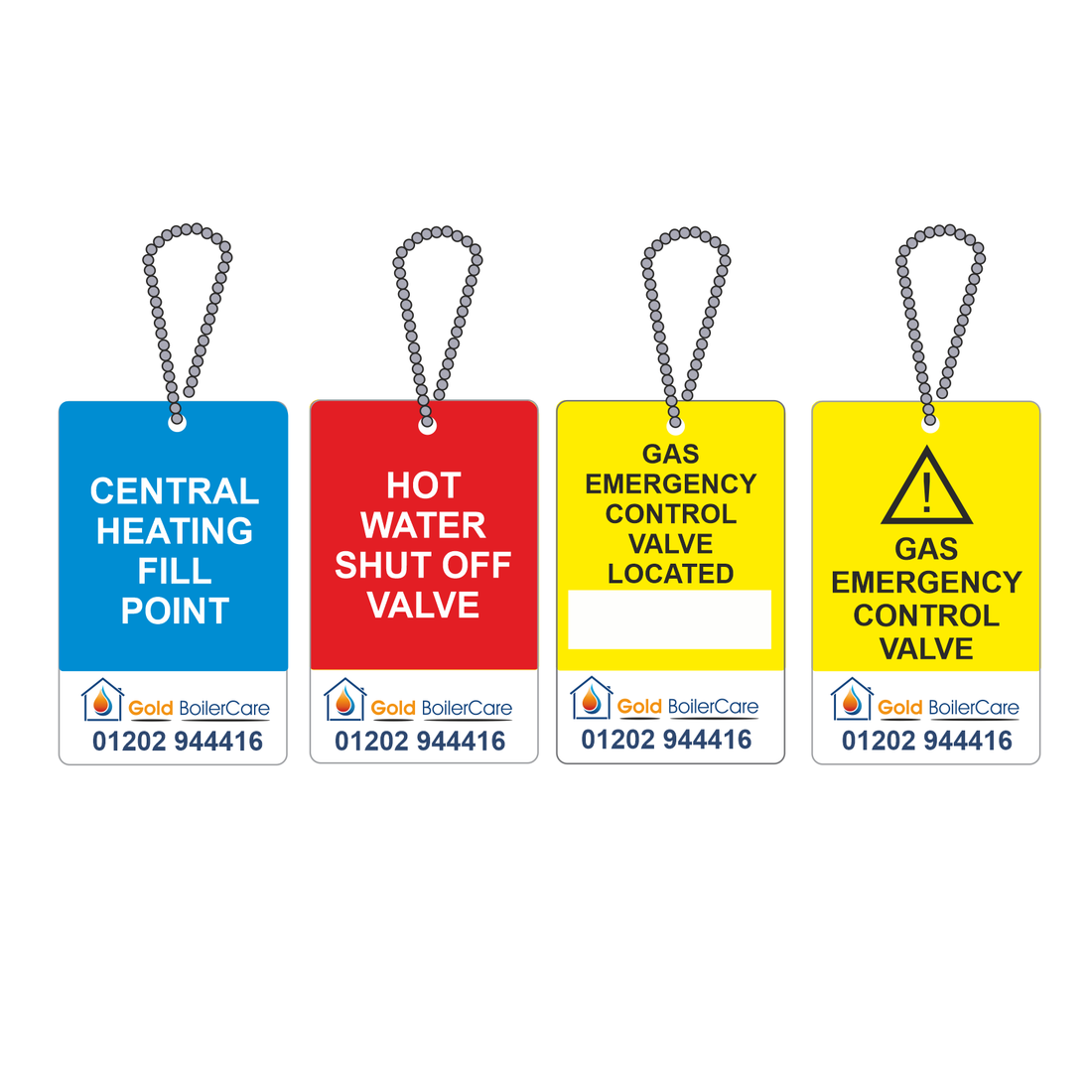 Large Gas Tags - Personalised – Sticker Boss